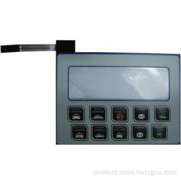 EL Push Button Backlit Membrane Switch , Film Switch For La